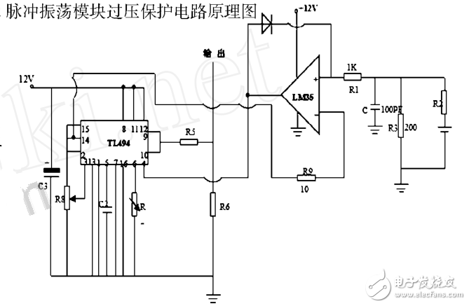 基于LM358的25kV高压电源脉冲振荡模块过压保护电路